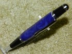 Le Roi Ballpoint Twist Pen / Blue Body with Silver Highlights & Black & Chrome T — photo 5