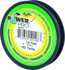 Power Pro Spectra Braided Fishing Line Spool 50lb 150yd Green 21100500150E