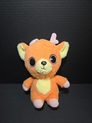 Aurora YooHoo & Friends Orange Deer Pink Antlers 9'' Plush Stuffed Animal Toy