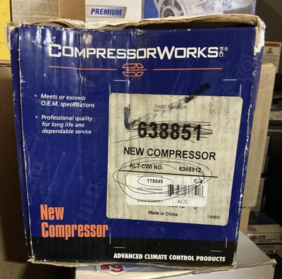 COMPRESSOR WORKS 638851 A/C COMPRESSOR (98-03 DODGE)