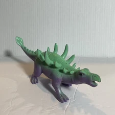 Ankyo Ankylosaurus Dinosaur Figure Teal Green/Purple 8.5" Long