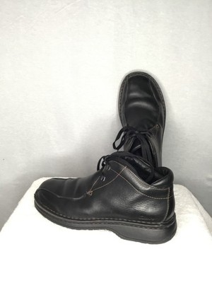 Clarks Active Air Mid Top Black Leather Shoes Size 9
