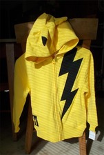 Pokemon Pikachu Hoodie Jacket Boys Size S Small Youth Full Zip Sweatshirt Jacket