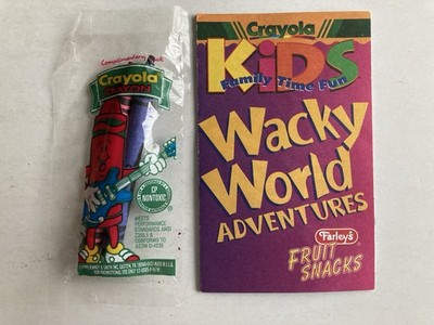 Farley's Fruit Snacks Crayola Kids Wacky World Adventures Booklet and Crayons