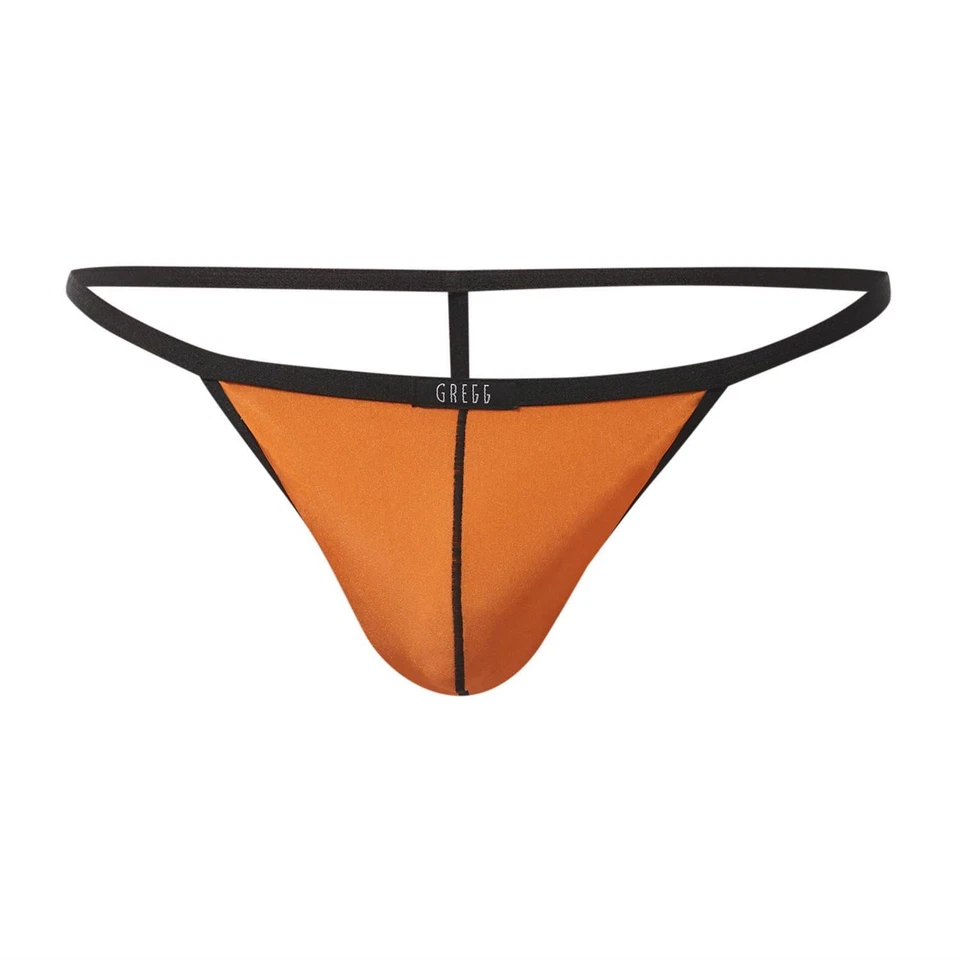 Gregg Homme Torridz Cuerda Naranja Hombre Tanga Ropa Interior Bolsa Transparente Foto 2 de 4