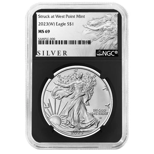2023 (W) $1 American Silver Eagle NGC MS69 ALS Label Retro Core