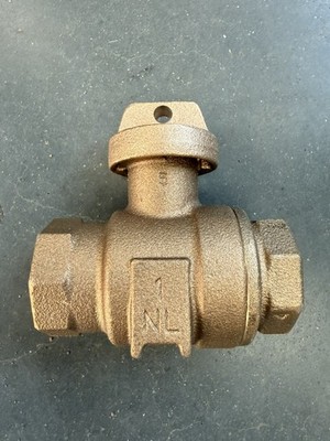 Ford Meter Box 1  FIP/FIP Brass Curb Stop Ball Valve Made In USA B11-444-NL 9/bx