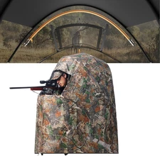 Pop-Up Hunting Ground Blind, Lightweight 1-2 Person Hunting Blind with Carrying