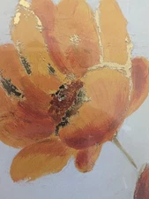 Tonya de Witte Floral Print Gold Accents 28x48cm Framed Wall Art