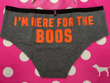 2015 Victoria Secret PINK Vintage Extra Low Rise Hipster Panties M Here For Boos