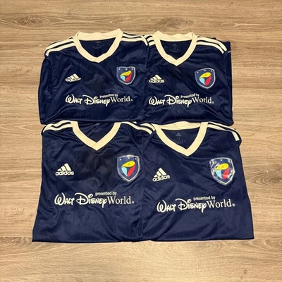 4 Adidas Disney Jersey Men’s Medium Blue Sports ESPN Wide World Of Sports Soccer - Image 1 of 4