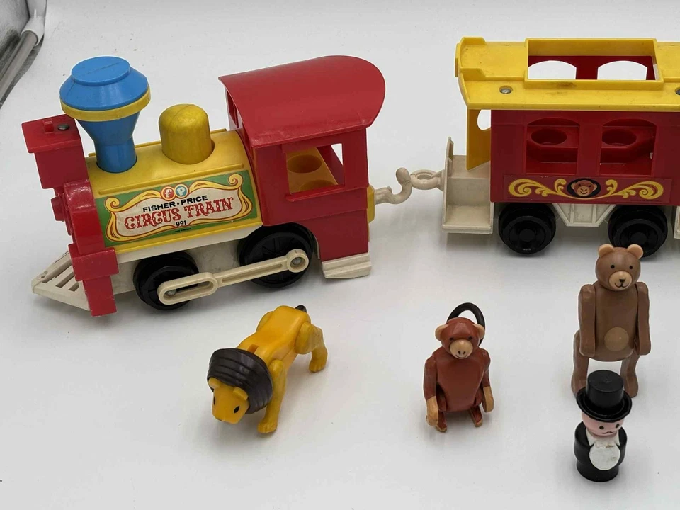 Le train du cirque / Circus train -Fisher Price Vintage - Très bon état - Photo 2/4