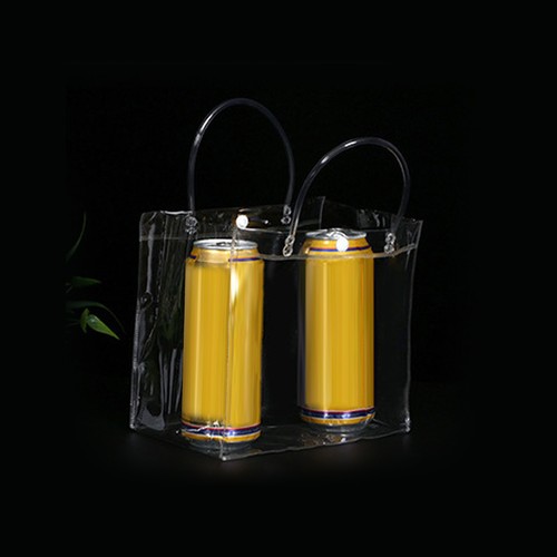 Bolsas de Regalo Transparentes Reutilizables Portátil PVC Transparente Bolsa de Fiesta con Asa para Boda - Imagen 3 de 12