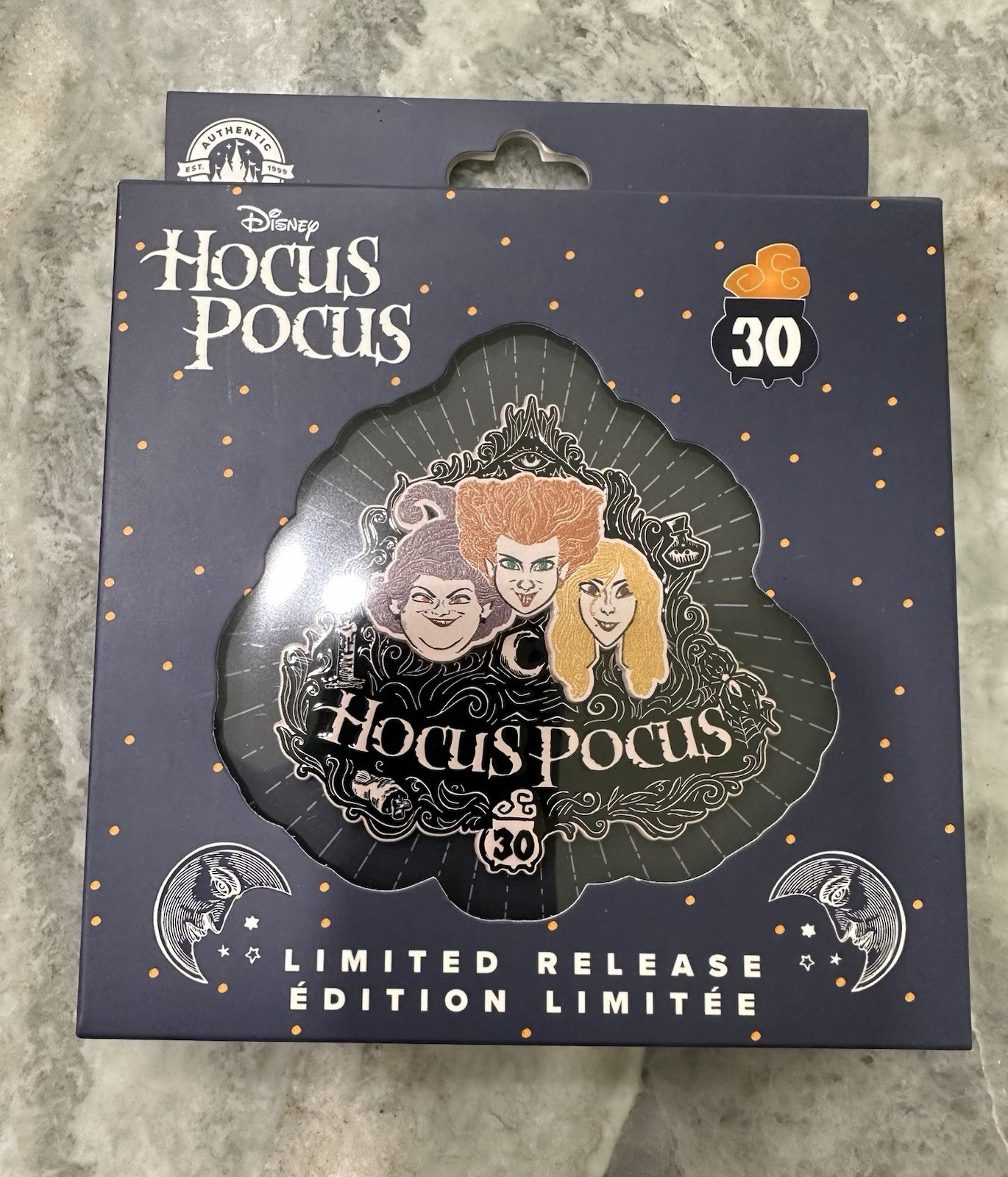 Pocus Course Disney Parks Hocus Pocus 30th Anniversary Limited Edition Jumbo Pin NEW ...