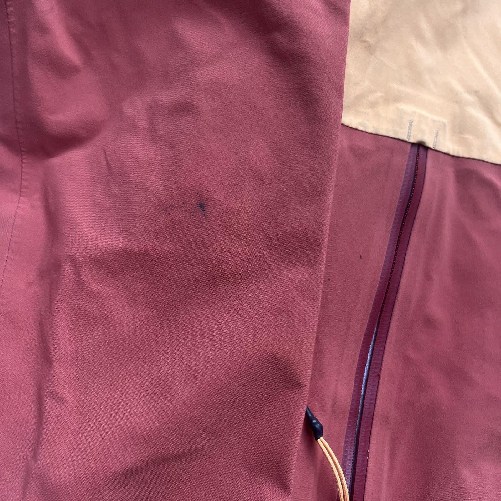 Trew Gear Cosmic Men Medium Ski Snowboard Hood Winter Jacket Orange Color Block