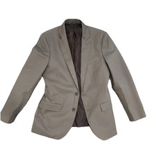 J.CREW Thompson Gray Solid Sport Jacket Blazer 38R 2-Button Notch Single Vent