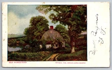 Old Homestead Country House Scene, NY Sunday American 1906 Postcard