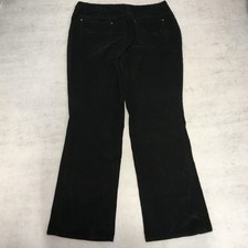 St Johns Bay Trousers Womens 38x32 Black Corduroy Bootcut Y2K W38 L32 