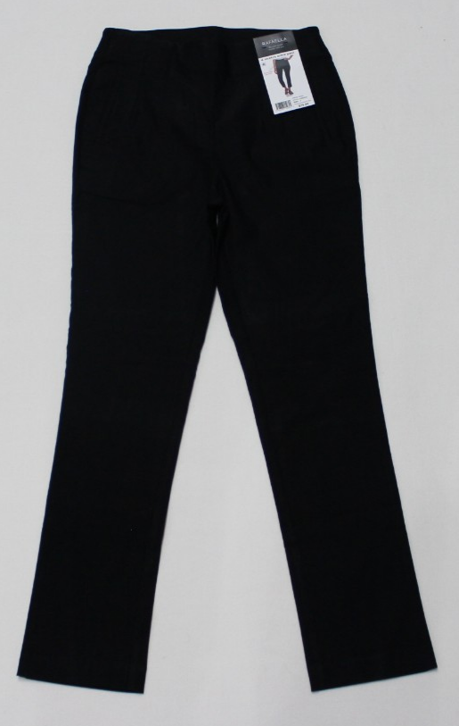 NWT Rafaella Women's Ankle Pants Size 4 Black Stretch Pull-On RSBSE001
