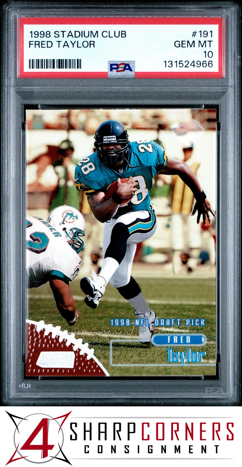 Fred Taylor Stadium Club #191 Base