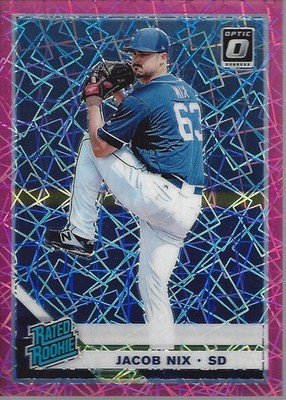 2019 Donruss Optic Pink Velocity #68 Jacob Nix RR /199 - BB