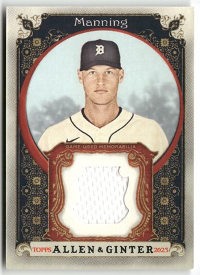 2023 Topps Allen & Ginter #AGRB-MMA Matt Manning Full-Size Relics Series B