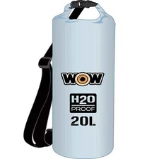 WOW SPORTS H2O PROOF 20L DRYBAG CLEAR- 18-5080C