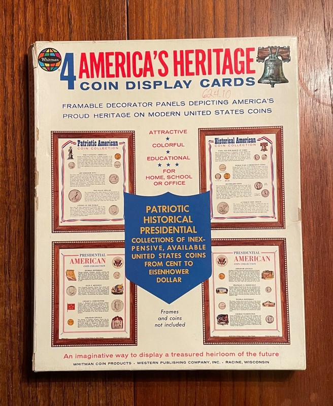 Whitman Coin Products America's Heritage American Coin Display 4 Panels W/Coins