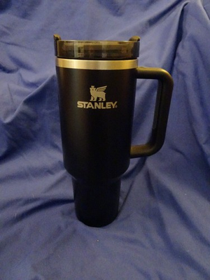 #ad Black Stanley Cup 40oz no straw great condition $12.99