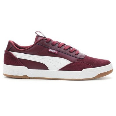 PUMA C Skate Mix Lace Up  Mens Red Sneakers Casual Shoes 381461-04