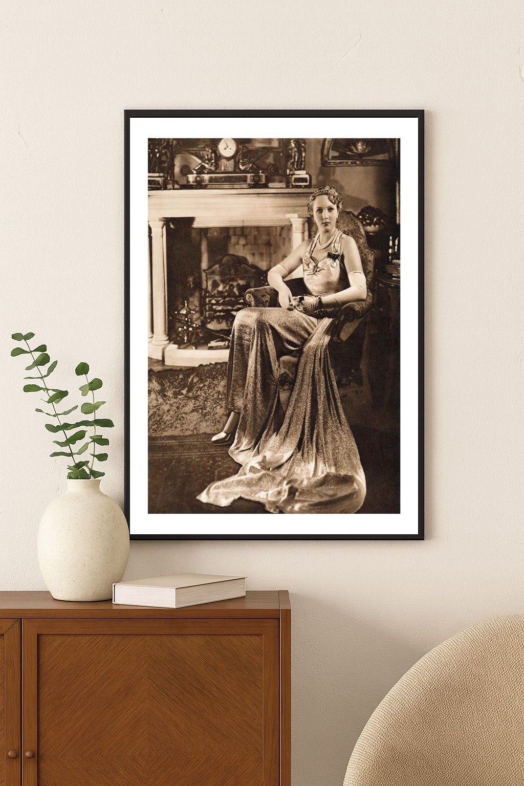 Vintage Glamour Art Deco Poster - Elegant Lady 🖼️ 24x36” - Premium ...