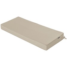 42x18 Thick Waterproof Outdoor Bench Cushion, Cream Patio Porch Swing Pad