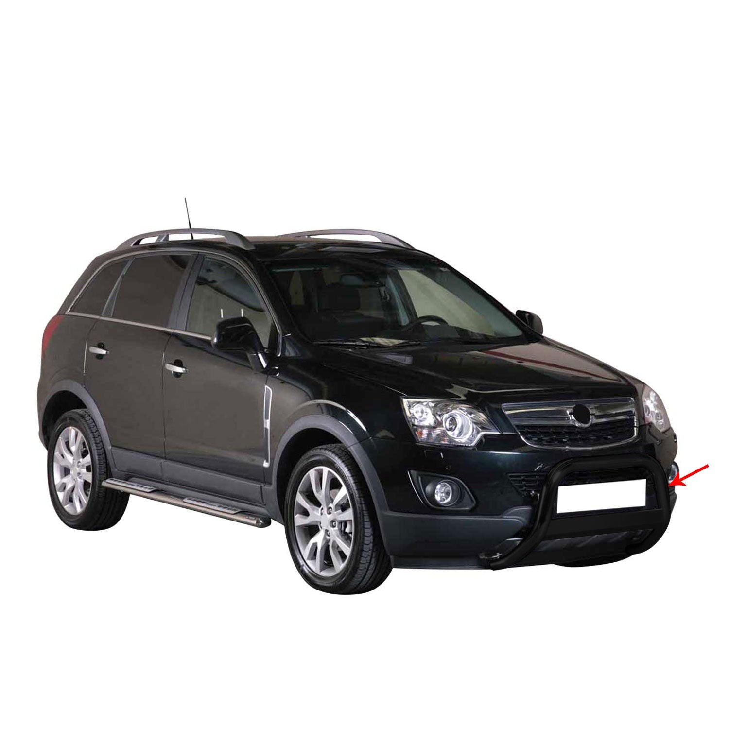 Pare-buffle Opel Antara 2011-2015 noir 63mm tube acier pare-chocs avant crossover