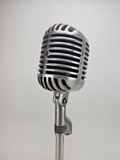 Vintage Shure 55C Dynamic Microphone Tested Not Working Parts HIZ 55 AS IS 2