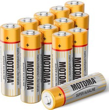 AA Batteries 12 Pack 1.5V Alkaline  Long Lasting Double A for Devices