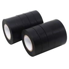 Black Electrical Tape, 3/4 in x 66ft, Industrial Grade Electrical Tape Electr...
