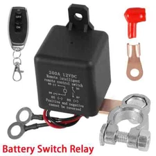 12V Battery Switch Relay Remote Control Car Battery Disconnect Relay Anti-Theft