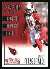 Larry Fitzgerald 2016 Panini Contenders #15 FOOTBALL Card