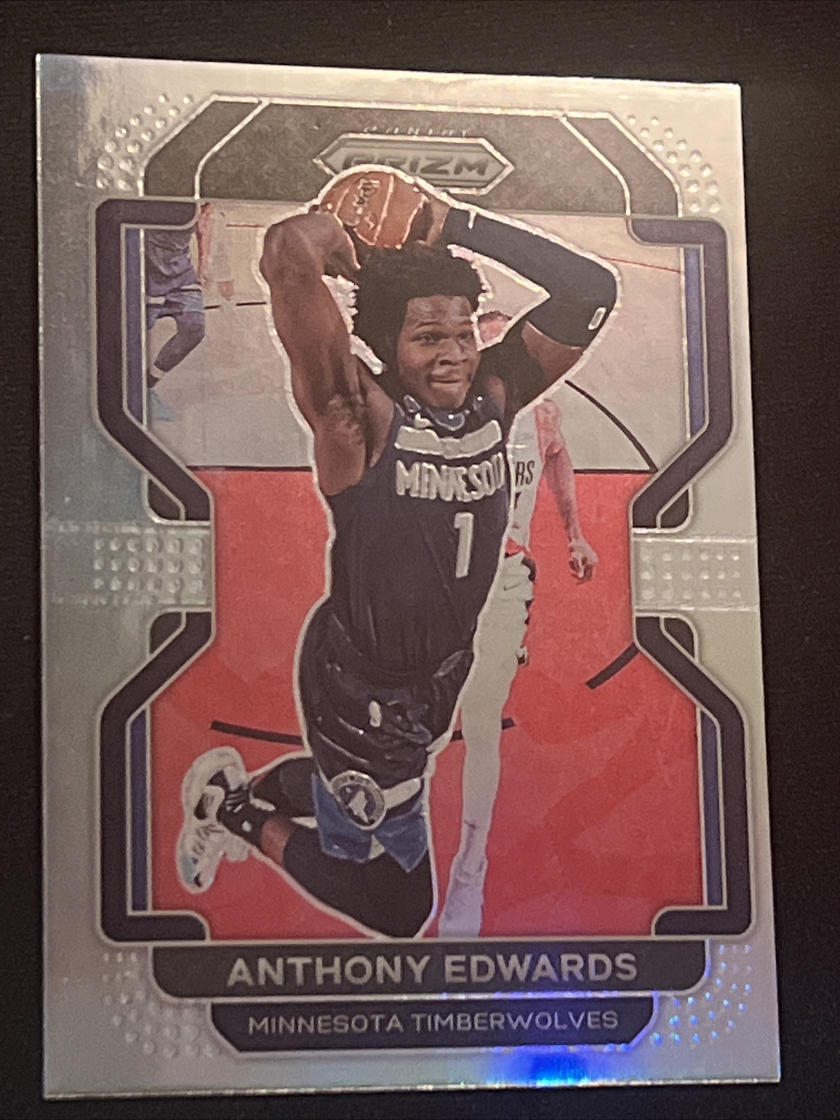 2021-22 Silver Prizm Basketball Anthony Edwards #37 Minnesota Timberwolves