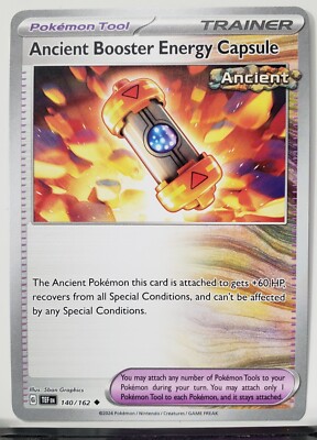 ancient booster energy capsule pokemon tcg card Pokemon Trading Card Game: Roaring Moon EX Collection Box main image 1