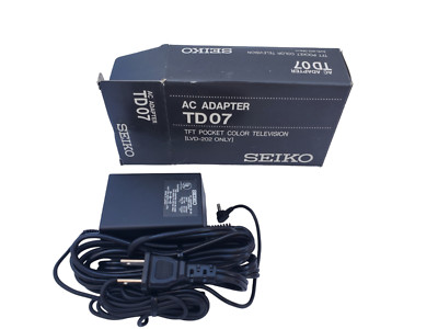 VINTAGE 1980s SEIKO POWER TRANSFORMER AC ADAPTER TD07 TELEVISION LVD-202