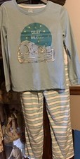 Wonder Nation Girls 2 Pc Pajama Sleep Set Pajamas Long Sleeve M 7-8 NWT 065