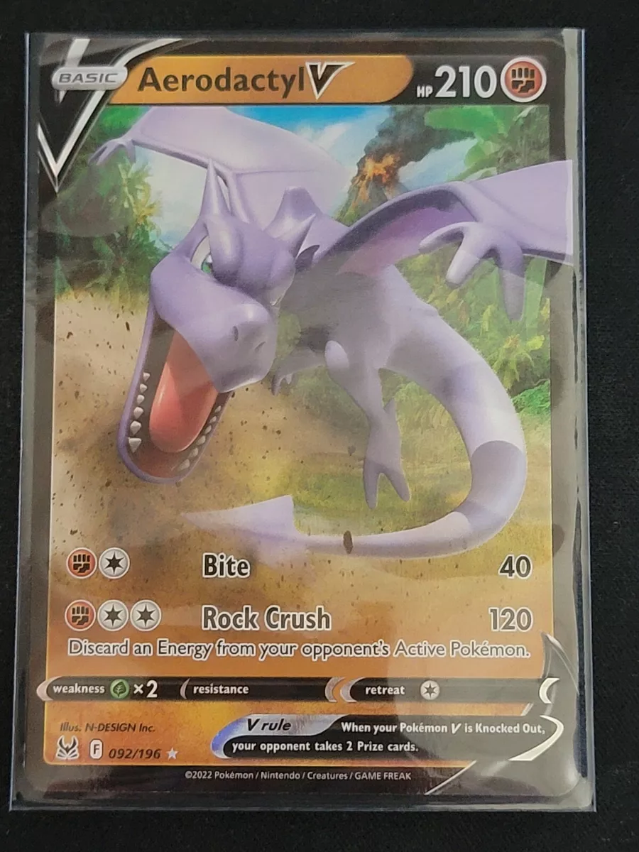 Pokemon - Aerodactyl V 092/196 - Lost Origin - Ultra Rare Holo