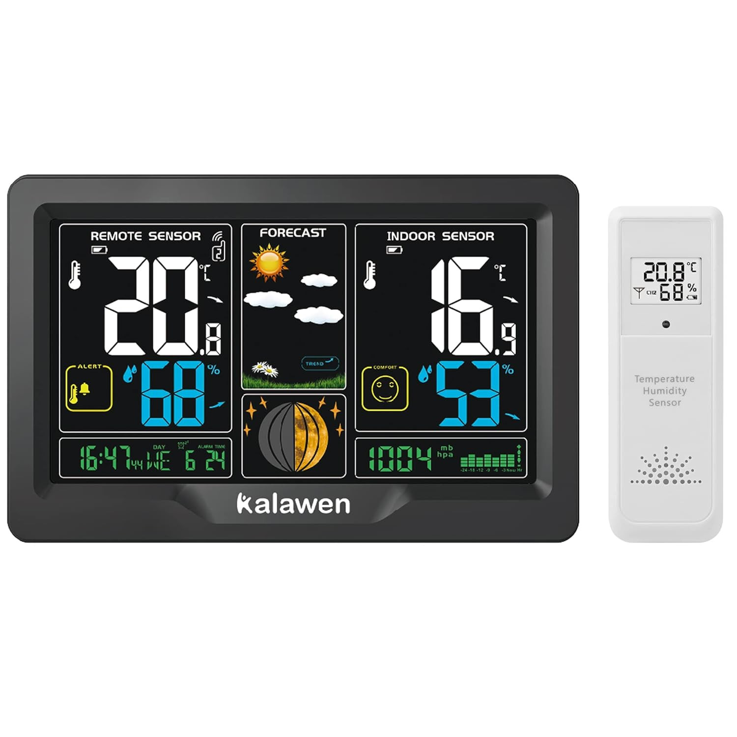 Stazione Meteorologica Digitale Wireless DCF con Igrometro e Barometro - 2
