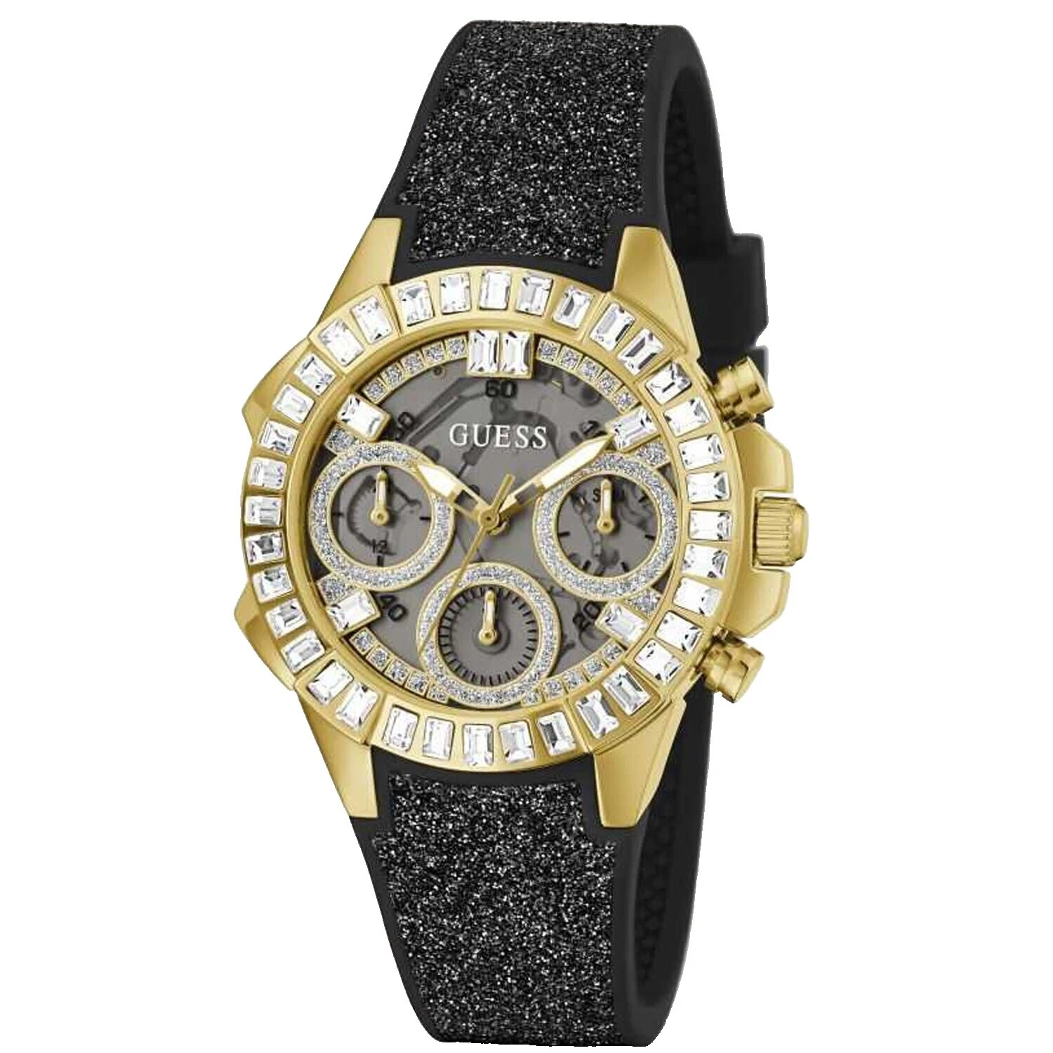 Relojes de pulsera de acero inoxidable de Silicona GUESS