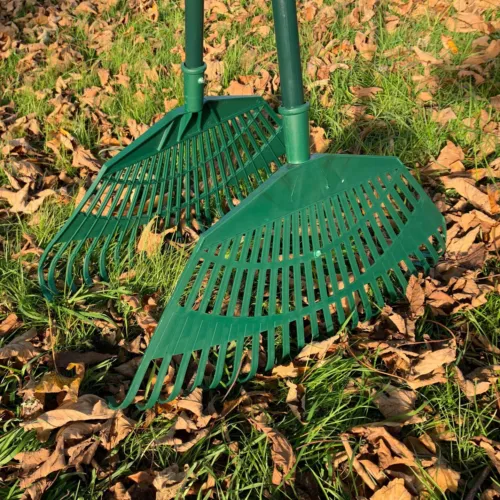 long handled leaf collecting rake grabs garden leaves tidy collector grabber image 9