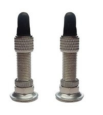2x Vélo Soupape + Adaptateur Bouchon Anti-poussière Valve Dunlop Tubes Valve