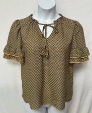 Max Studio ladies size M blouse with mid ties.