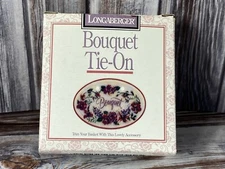 1996 Longaberger Basket Bouquet Tie-On - New
