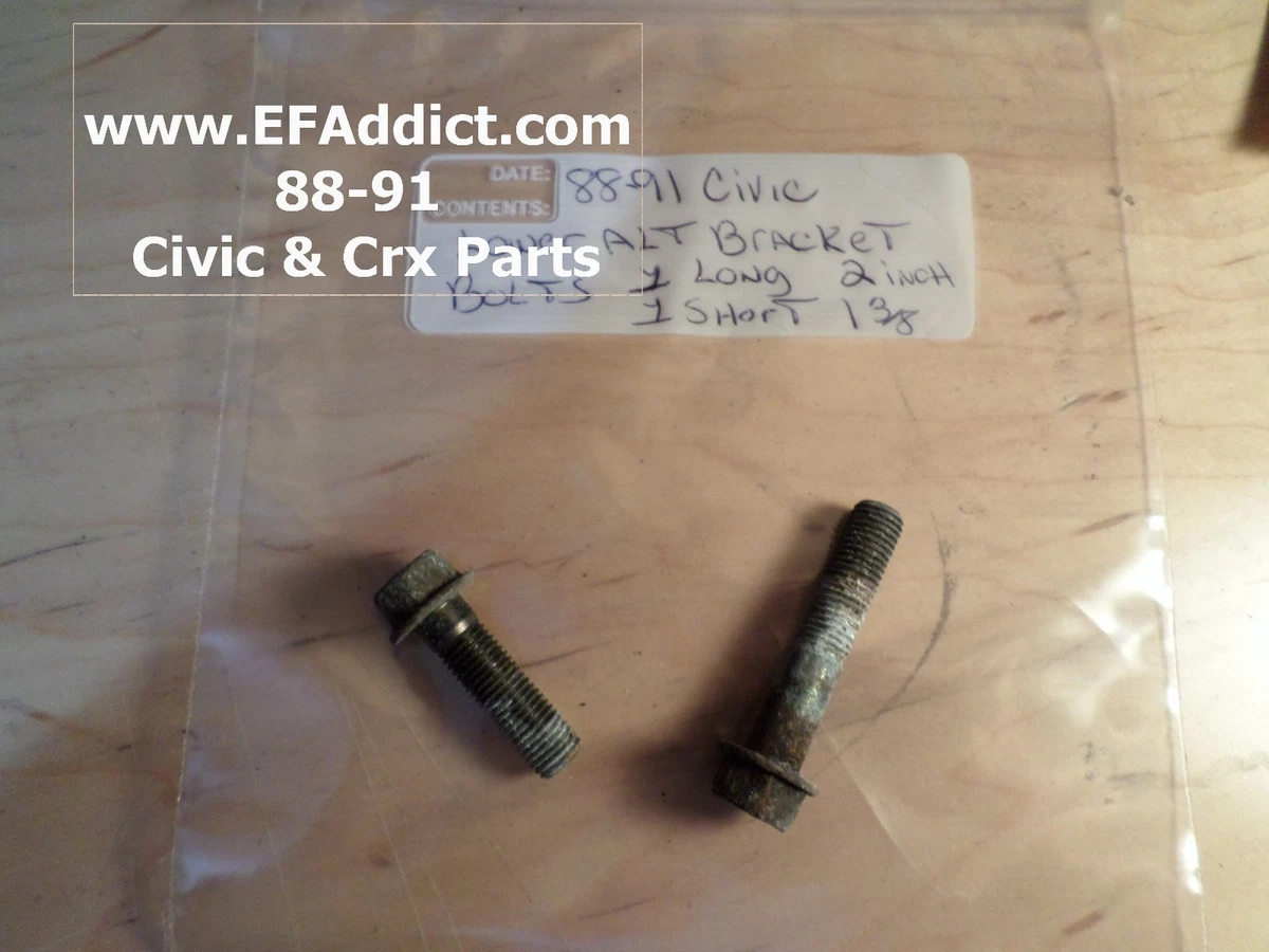 How I Fixed A Broken Alternator Lower Mounting Bolt Honda